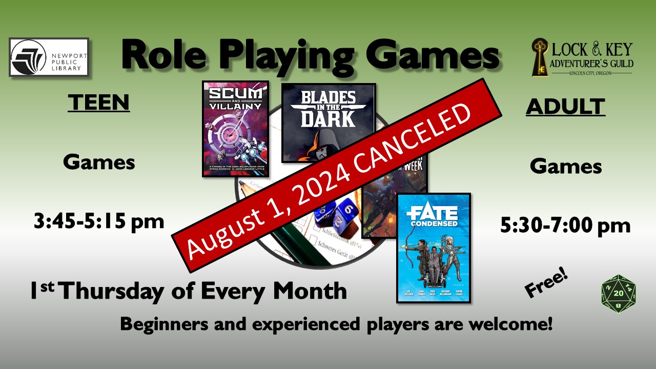 role playing games canceled in August